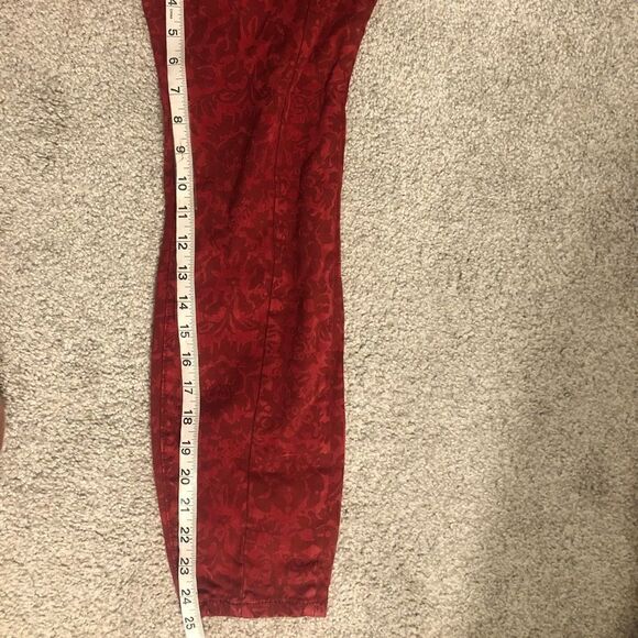 NWT ANTHROPOLOGIE Pilcro & The Letterpress High Rise Denim Flocked Leggings - Picture 11 of 16